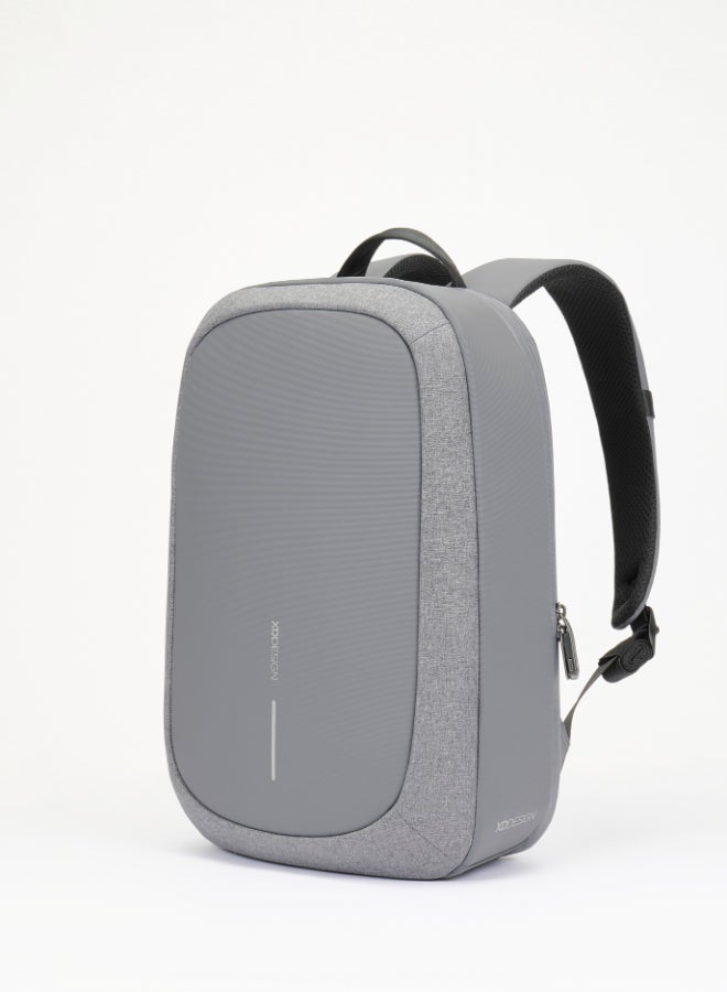 XD DESIGN Bobby Edge | Anti-Theft Backpack, Laptop & Tablet Travel Bag, RPET, Hidden Zipper, Cut Resistant, RFID Protected Pocket, Multi Compartments & Water Repellant - Grey - Image 2
