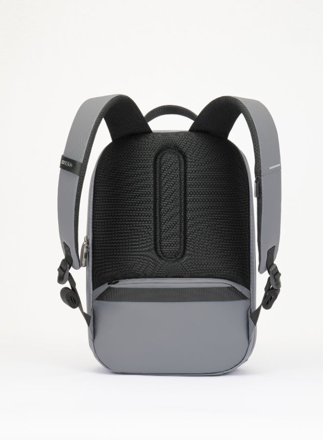 XD DESIGN Bobby Edge | Anti-Theft Backpack, Laptop & Tablet Travel Bag, RPET, Hidden Zipper, Cut Resistant, RFID Protected Pocket, Multi Compartments & Water Repellant - Grey - Image 5