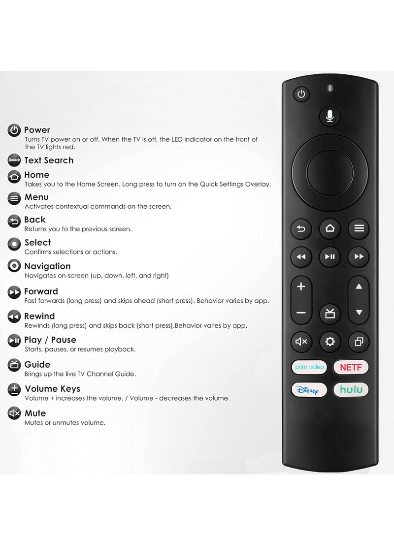 General Replacement Remote L5B83G (3rd GEN) Control with Voice Function Fit for Fire Smart TVs Stick (2n Gen, 3rd Gen, Lite 4K), Smart TVs Cube (1st Gen and Late), AMZ Smart TVs Stick  - Image 5