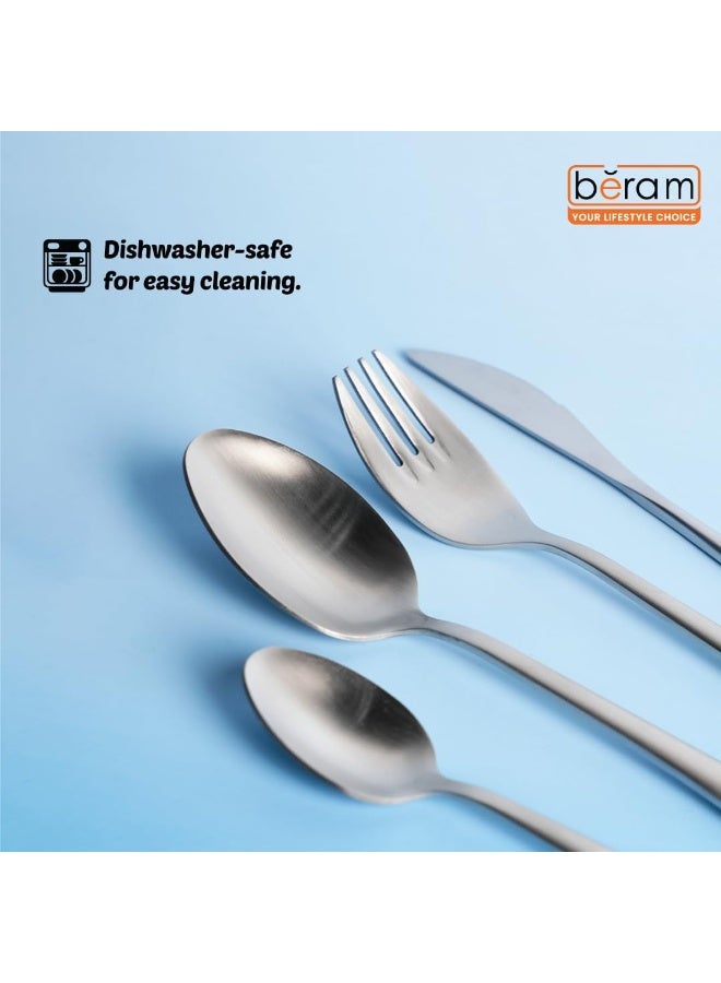 BERAM Elegant Silverware Cutlery Set -  24 Pcs, Elegant Stainless Steel, 18/10 Grade Kitchen Utensils Set, Tableware Set for Home, Restaurants - Image 5