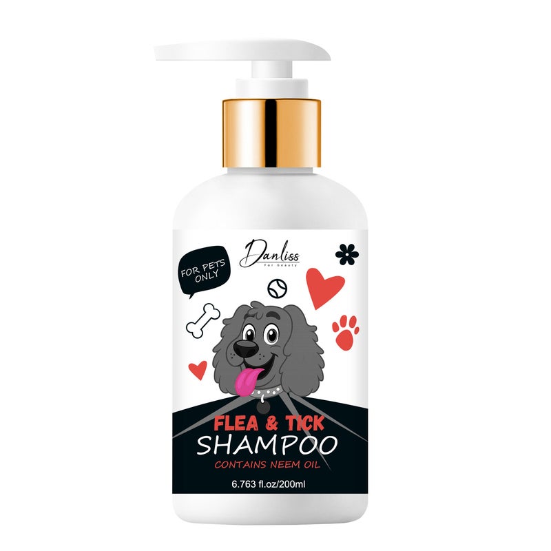 Danliss Pet Flea and Tick Shampoo 200ml - Specialized Cleaning Bath for Pets - Image 5