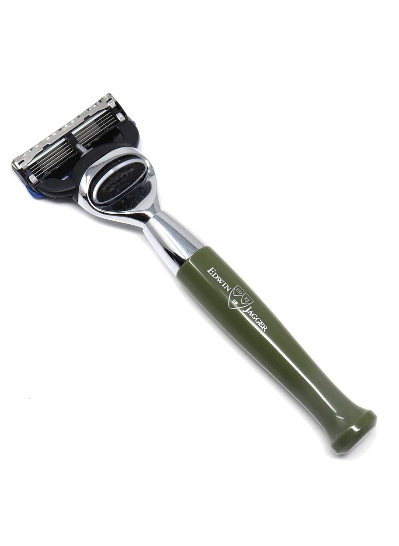 Edwin Jagger Edwin Jagger Diffusion 72 Series  Gillette Fusion Proglide Razor Chrome Plated Green 