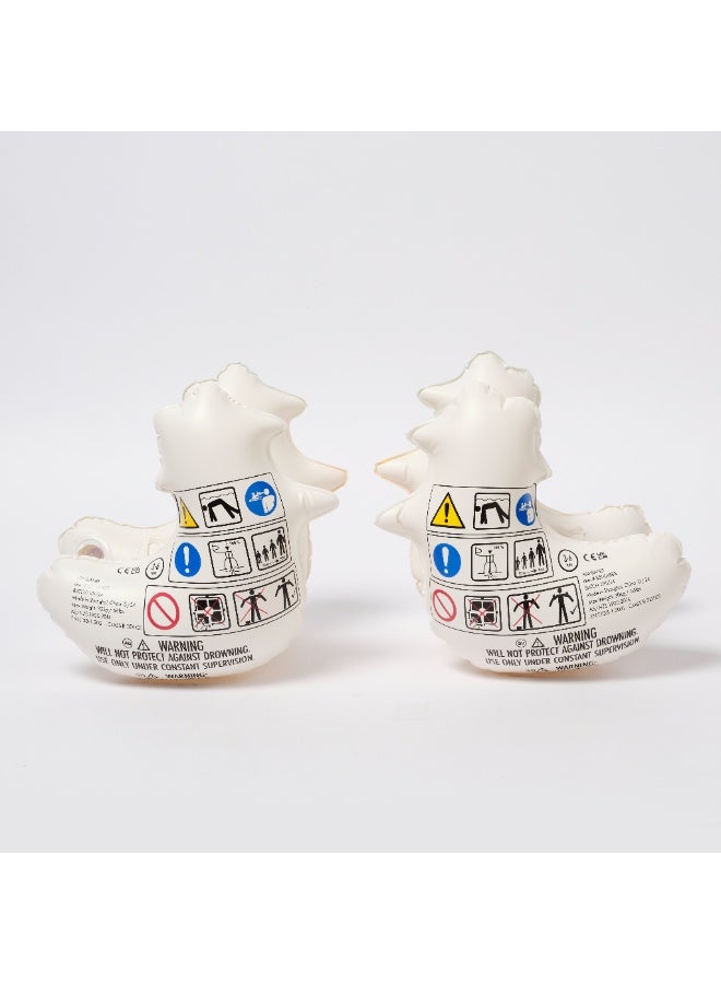 Sunnylife Kids Inflatable Arm Bands – Sid the Seagull Design – Blue Stripe Swim Floaties for Toddlers & Children – Safe Water Wings for Pool & Beach – Comfortable & Durable Arm Float Support - Image 4