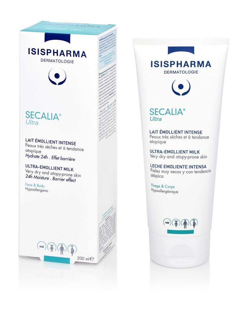 ISIS Pharma Secalia Ultra 200ml — Ultra-Rich Balm for Severely Dry and Irritated Skin