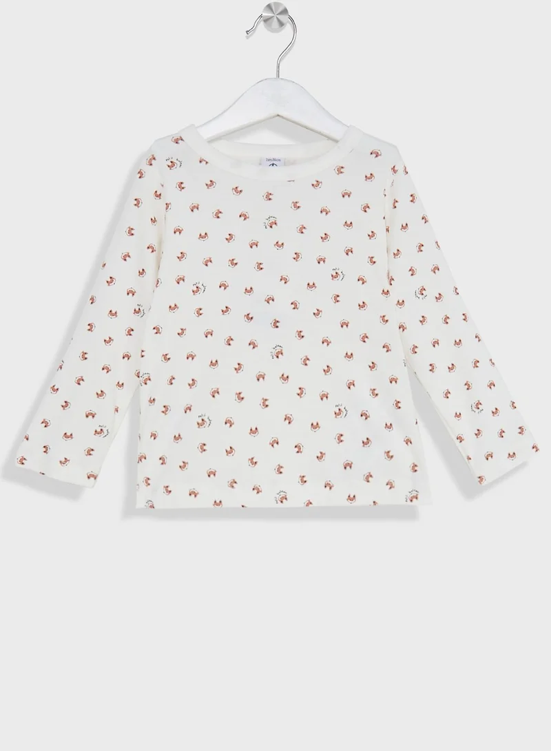 بيتي باتو طقم بيجاما مزينة بطبعة