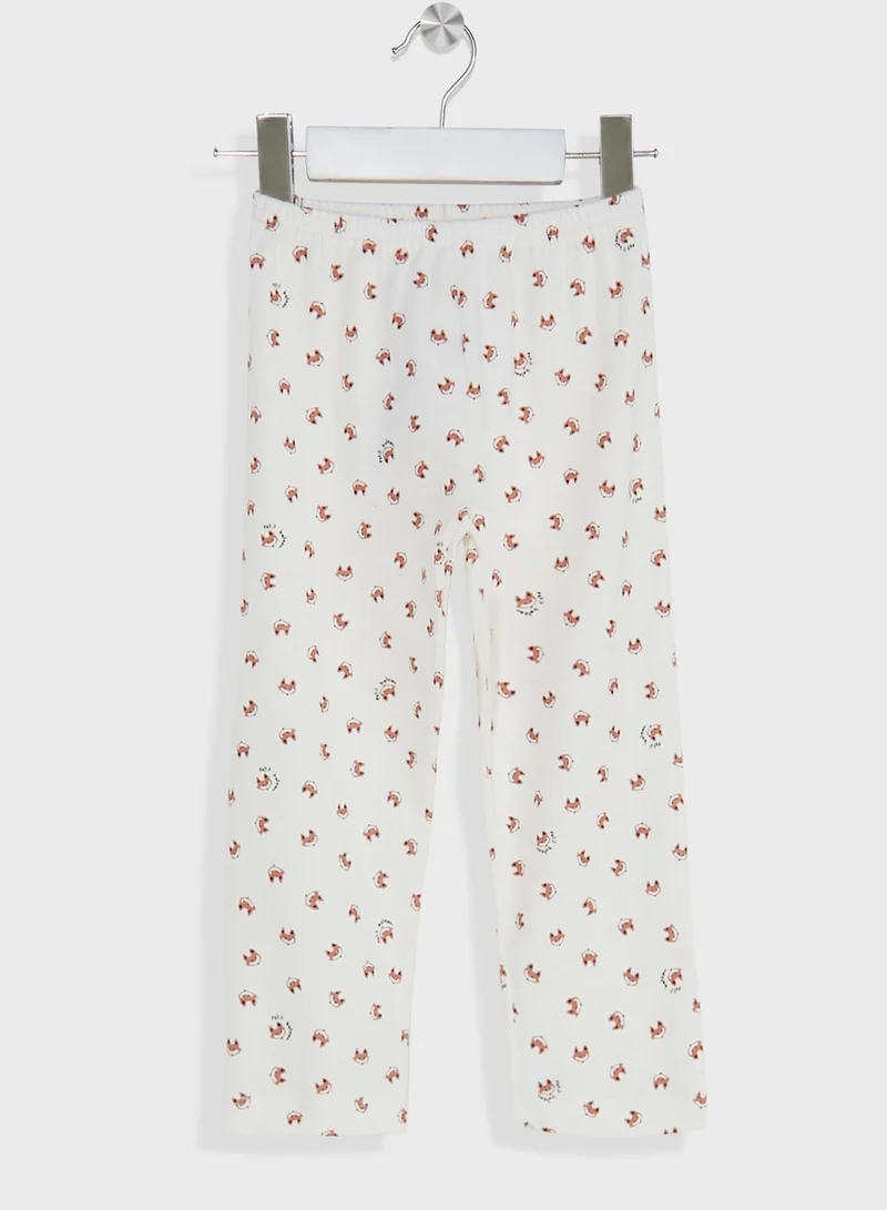 بيتي باتو طقم بيجاما مزينة بطبعة