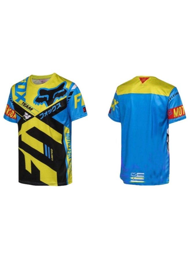 Fox Men's Outdoor Cycling Suit Off-road Road Mountain Bike Cycling Tops - Image 1
