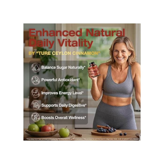 NATURE TARGET Ceylon Cinnamon - Cinnamon Supplements with Chromium, Bitter Melon & B Vitamins - Energy & Digestion Support - Vegan, 120 Capsules - Image 3