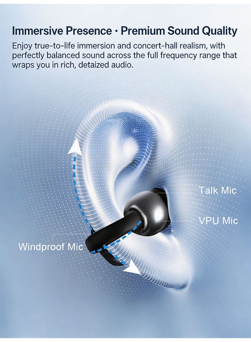 زيبفورس سماعات ZIPFORCE Open Ear Clip مع شاشة عرض الطاقة، سماعات بلوتوث 5.4 Open Ear اللاسلكية، مقاومة للماء IPX5، سماعات فوق الأذن خفيفة الوزن ومريحة للرياضة والجري والتدريب - Image 5