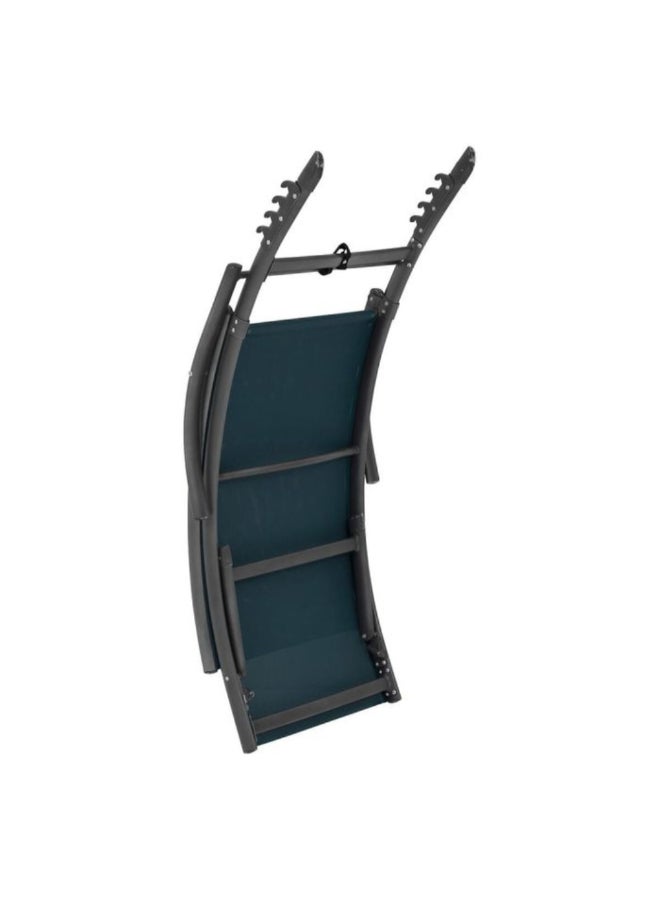 Hesperide Samba Epoxy-Treated Aluminum Sunlounger Teal and Graphite 99 x 59 x 174.5 cm 186709C - Image 3