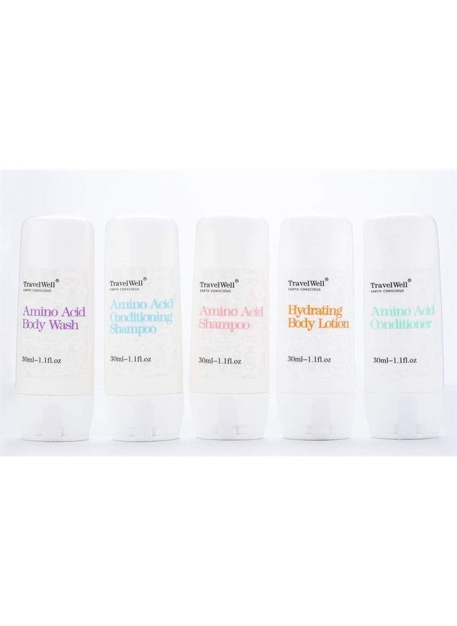 Travelwell Individually Wrapped 30ml Hotel Shampoo and Conditioner Supplies for Guests 2 in 1 (50 Bottles) + 28g Cleaning Travel Soap (50 Bars) Travel Size Toiletries | Hotel Toiletries in Bulk  - Image 4