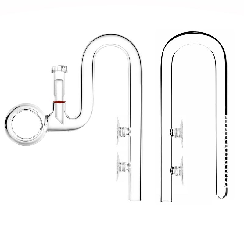 JARDLI Mini Lily Pipe Set Spin Outflow with Surface Skimmer and Inflow for Nano Long Shallow Tanks 17mm for 58 id 1622mm tubing - Image 2