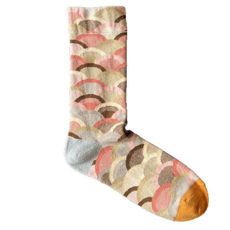 New French Bonne Maison Mid-Calf Socks for Men and Women, Artistic Oil Painting Socks, Unique and Creative, Colorful Socks - Image 5