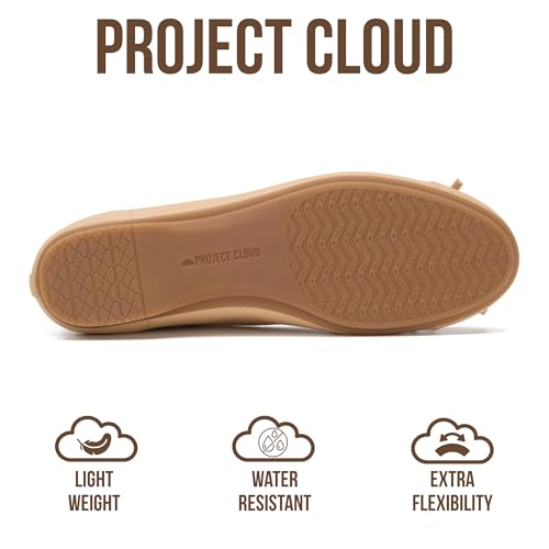 Project Cloud Ballet Flats for Women Shoes - Eco-Crafted with Memory Foam Insole Lightweight Mary Jane Flats - Non-Slip and Comfortable Womens Shoes (Ashley,Nude,8.5) - Image 4