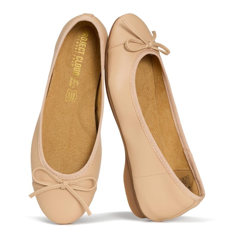 Project Cloud Ballet Flats for Women Shoes - Eco-Crafted with Memory Foam Insole Lightweight Mary Jane Flats - Non-Slip and Comfortable Womens Shoes (Ashley,Nude,8.5) - Image 5