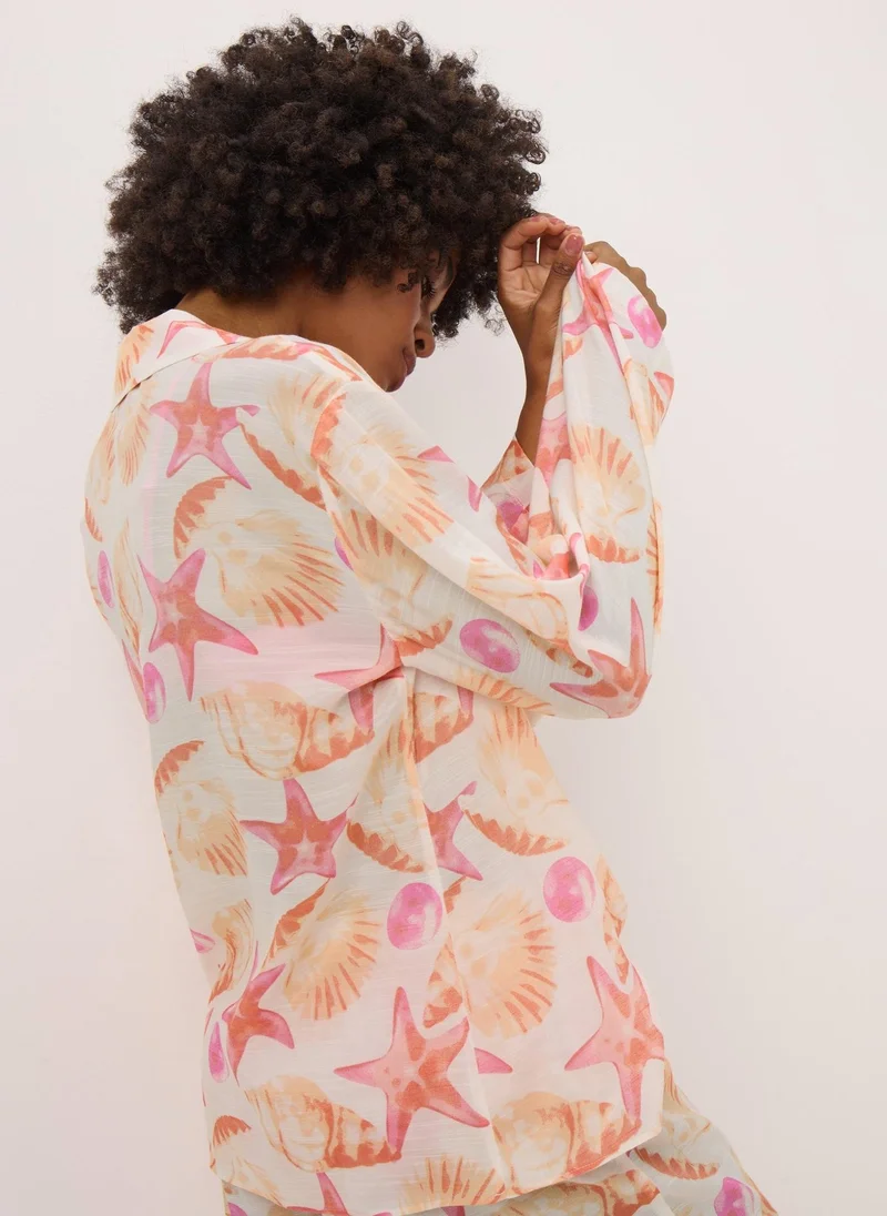 Matalan Multicolour Starfish Co Ord Shirt