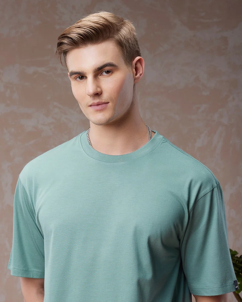 بيواكوف تيشيرت رجالي أخضر واسع