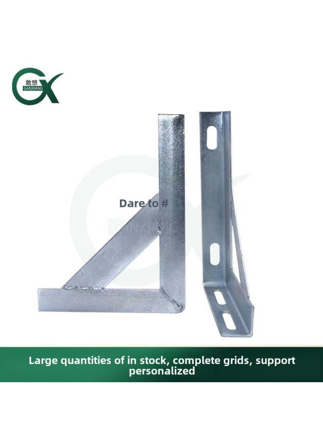 Happiness Bracket Plastic Spraying Fixed Bracket Triangle Bracket L-type Angle Iron Angle Steel Fire Pipe Bracket 100-300-Specifications And Models:3*200*200 (2 Expansion Plugs Included)  - Image 2