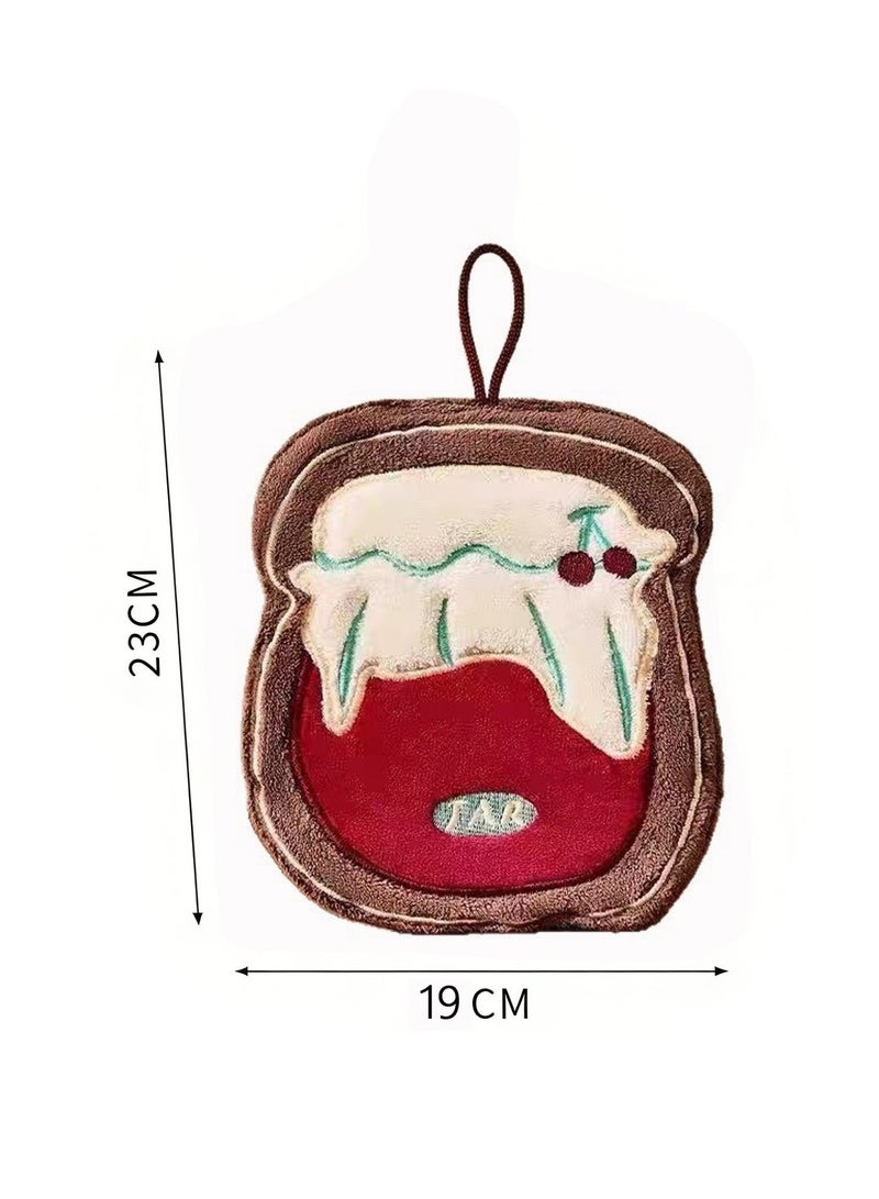 Children's hand towel, made of coral fleece, with excellent water absorption, making it a towel that children will love to use when washing their hands. - Image 4
