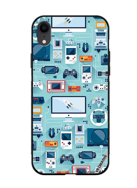 Protective Case Cover For Apple iPhone XR Ps 5 Remote Controls Design Multicolour