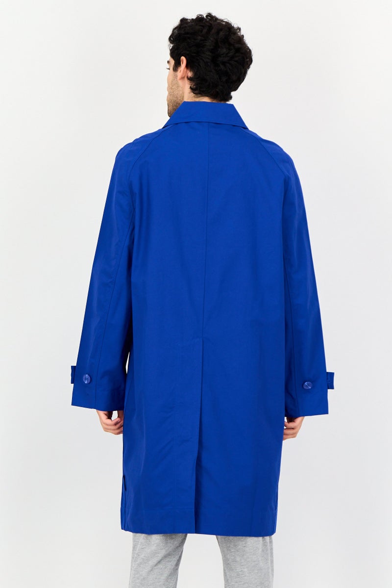 adidas Originals معطف ترينش خارجي رياضي للرجال، أزرق داكن - Image 3