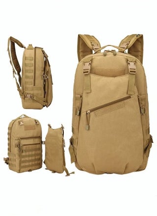 Unisex Professional Hiking Backpack Tactical Pack Waterproof 800D Oxford Encryption Multifunction Luggage Bag for Camping Sports Travel Outdoor Climbing Khaki - pzsku/Z5CCEB9B4F998BD888D3DZ/45/_/1709694437/f387fd9e-4c59-4955-bd38-9ff224908a01
