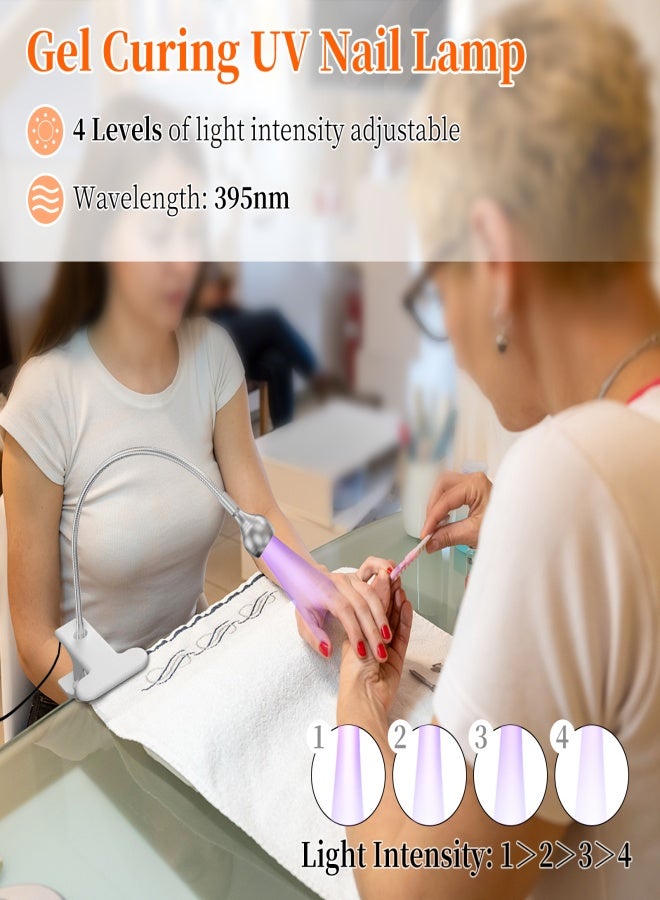 Aiseely Mini Manicure UV Glue Purple Light Curing Lamp With Book Clip Control Switch 3W Multi-purpose USB Lamp - Image 2