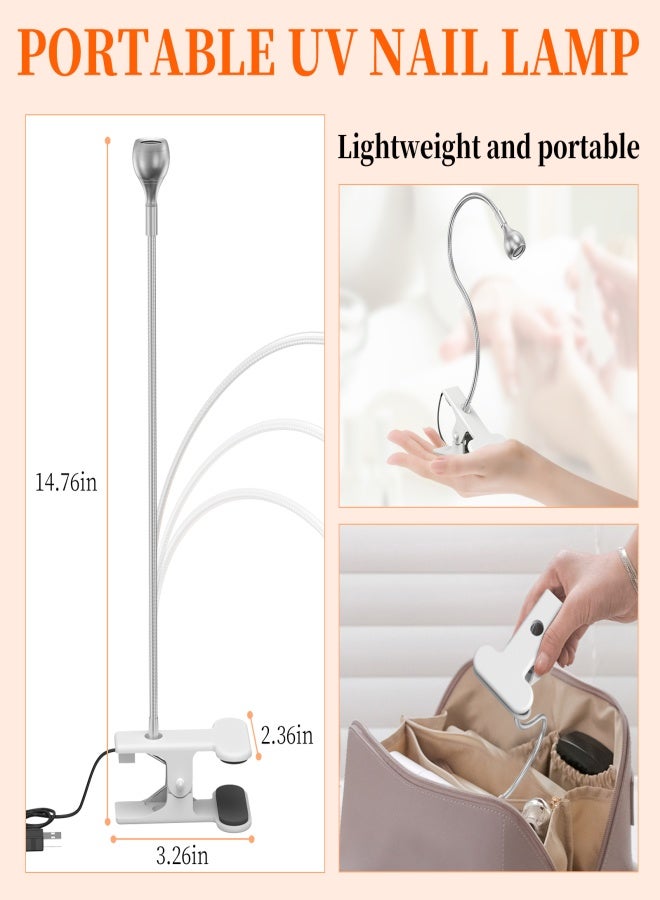 Aiseely Mini Manicure UV Glue Purple Light Curing Lamp With Book Clip Control Switch 3W Multi-purpose USB Lamp - Image 5