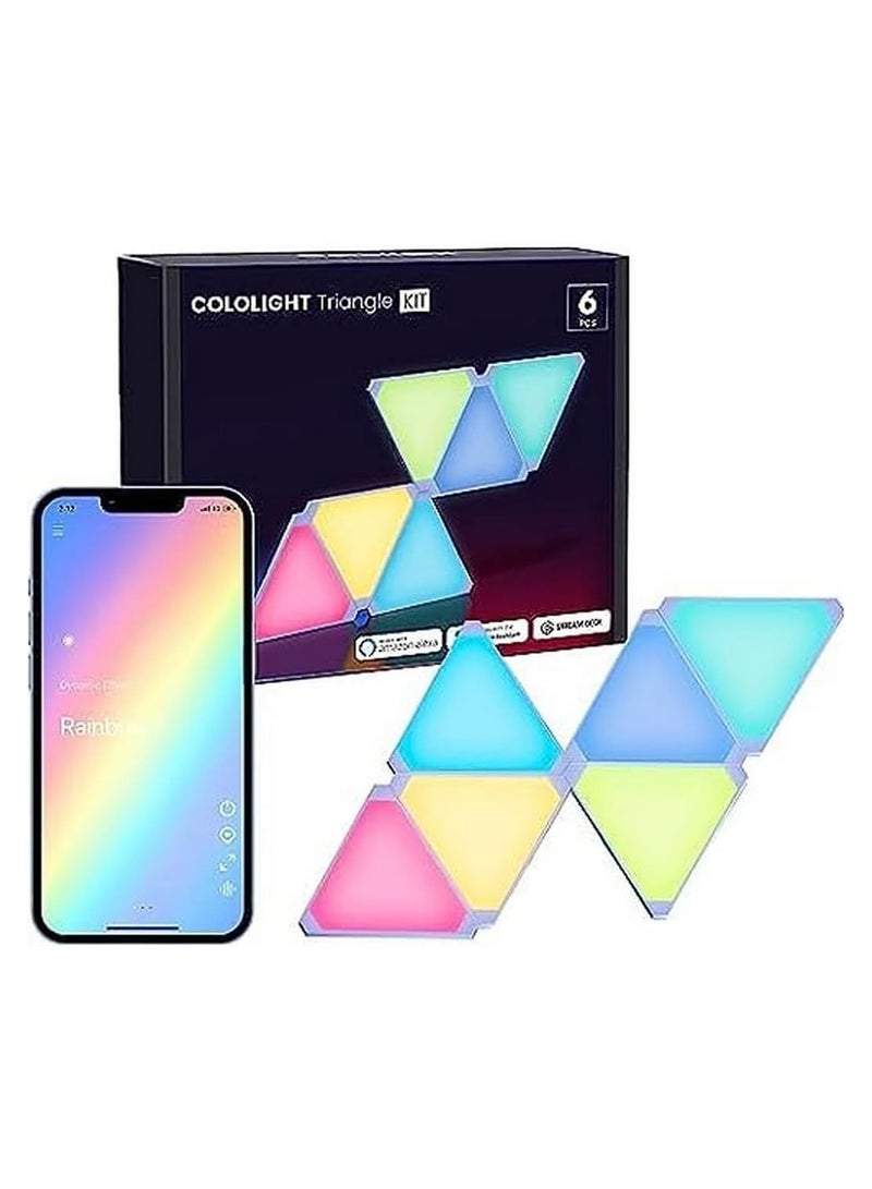 Cololight Smart Gaming Lights Wall Lights For Bedroom Can No Sound MUSic Sync Gaming Setup Triangle Lights