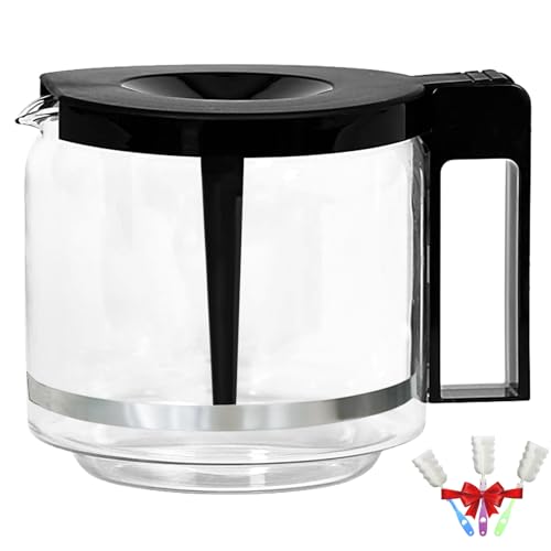Bxmgr Carafe Compatible With moccamaster KBG Brewers 89830 Compatible With moccamaster Carafe Replacement 10Cup125L40oz Coffee Pot With Metal Ring Includes Random Cleaning Brush