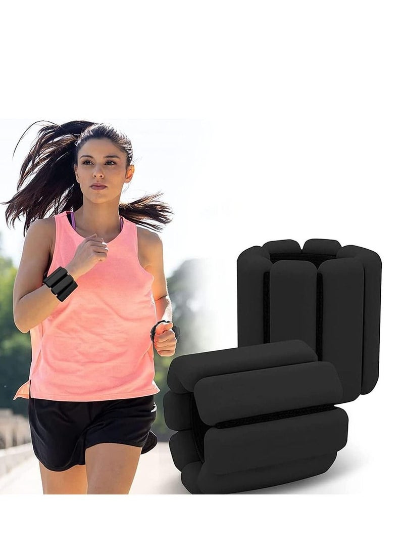 DMG TECH Wrist Weights 2 Pack Adjustable Wearable Wrist and Ankle Weights 450g Each Waterproof and Sweatproof  - Image 1