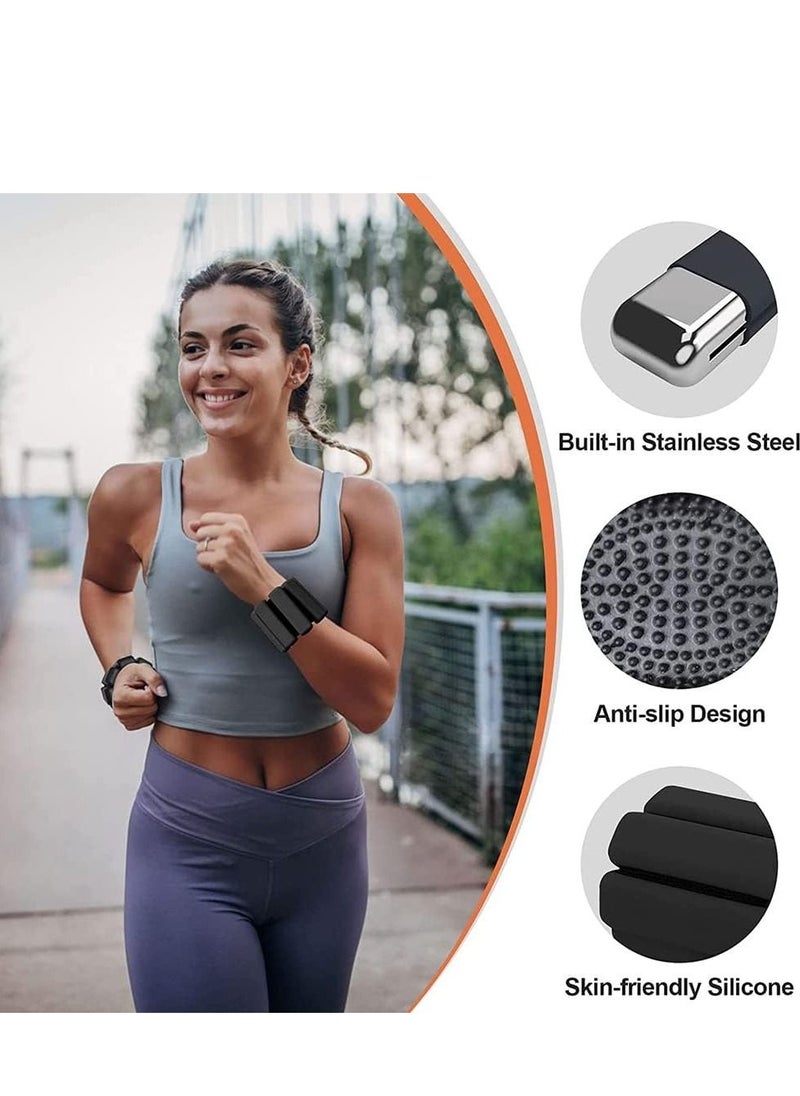 DMG TECH Wrist Weights 2 Pack Adjustable Wearable Wrist and Ankle Weights 450g Each Waterproof and Sweatproof  - Image 4