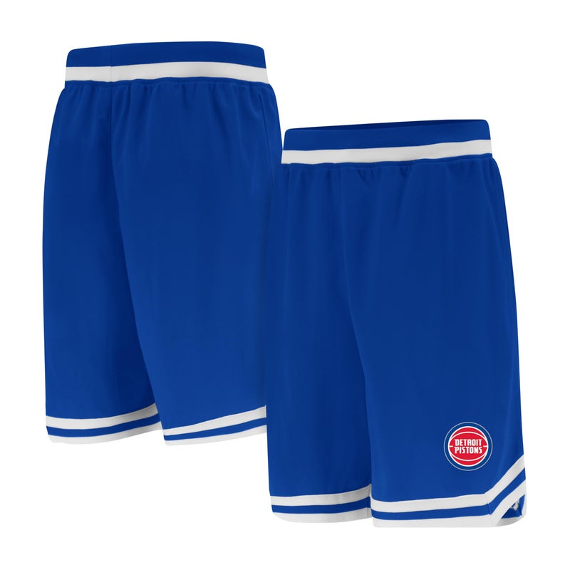 Ultra Game NBA Official Menâ€™s Supreme Basketball Training Shorts - Unisex, Detroit Pistons, Team Color, Small - Image 1