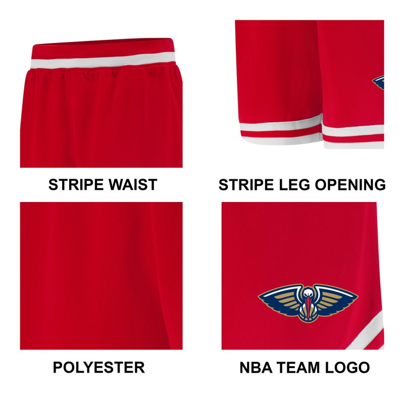 Ultra Game NBA Official Menâ€™s Supreme Basketball Training Shorts - Unisex, Detroit Pistons, Team Color, Small - Image 2