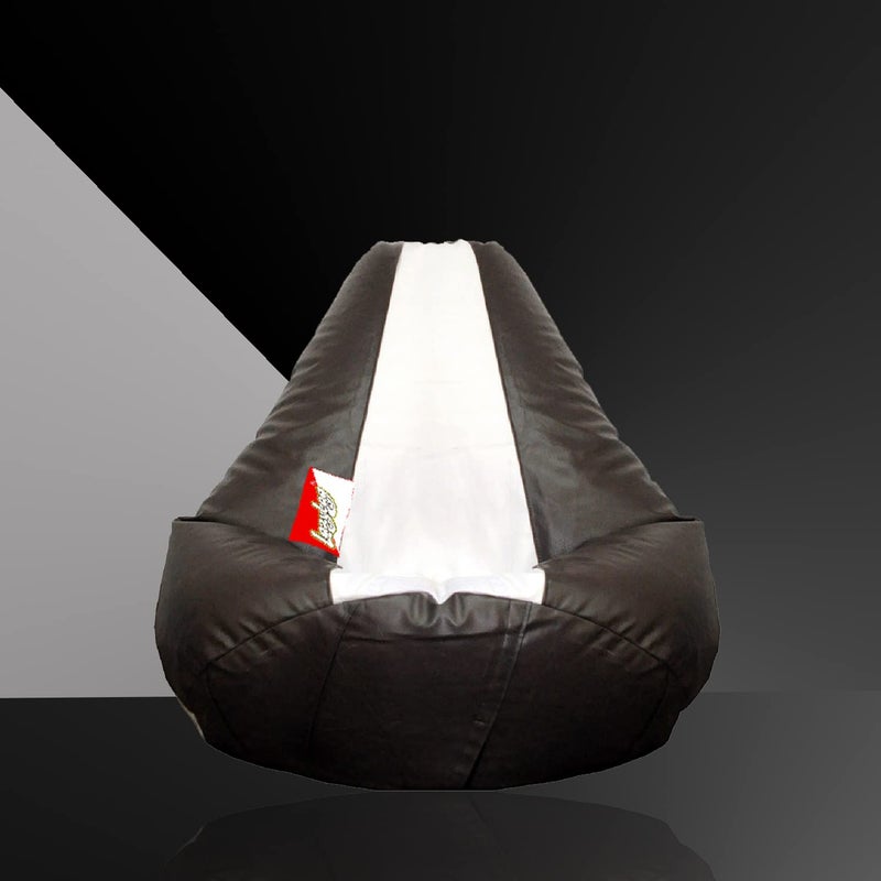 LAZYBAG Bean Bag Chair Furniture for Kids XXXL Bean Bag Cover Playing Video Games or Relaxing for classrooms daycares Libraries or Work from Home Black and White 3XL Size - Image 2