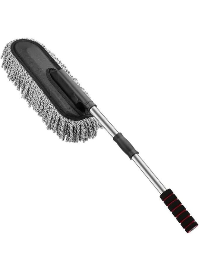 Super Soft Microfiber Car Duster with Extendable Handle - Multicolor - Image 1