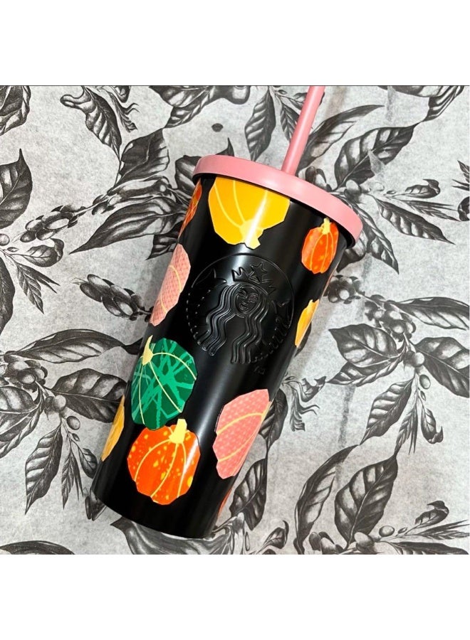Starbucks Cold cup Stainless Steel Floating Pumpkins - 17oz (503ml) - Image 2