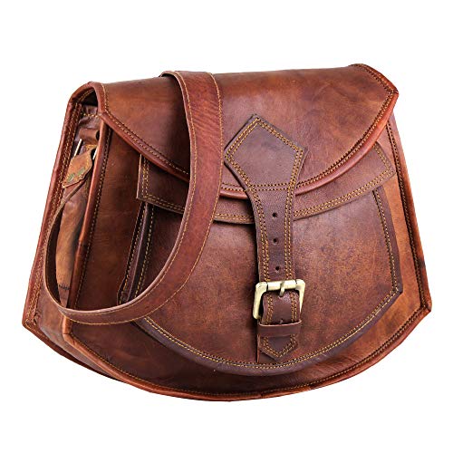 HULSH Leather crossbody bags for women A perfect Brown Leather purses and handbags for Everyday use | Handmade Leather handbags for women | Unique and Stylish brown leather purse - Image 1