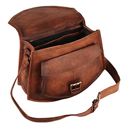 HULSH Leather crossbody bags for women A perfect Brown Leather purses and handbags for Everyday use | Handmade Leather handbags for women | Unique and Stylish brown leather purse - Image 2
