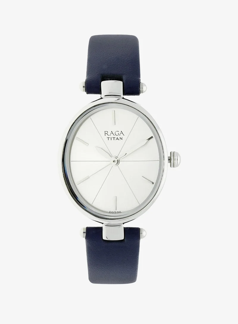 TITAN Titan Raga ia Siler Dial Analog Leather Strap watch for Women