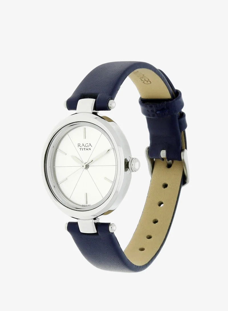 TITAN Titan Raga ia Siler Dial Analog Leather Strap watch for Women