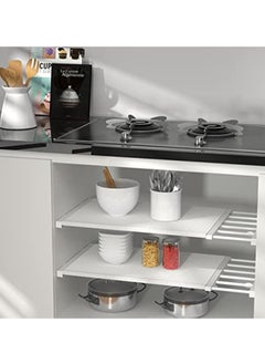 Hihonor Shelves, Bedroom Kitchen Cabinet Storage Tiered Dividers, Adjustable Storage Rack Expandable Separator Shelf for Wardrobe, Cupboard, Bookcase Compartment Collecting  - Image 3