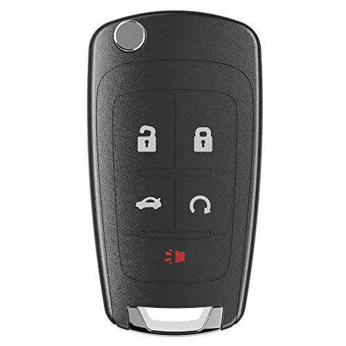 VOFONO 5 Buttons Flip Car Key Fob Fits for Chevy Camaro 2010-2018/Chevy Cruze 2011-2016/Chevy Equinox 2010-2019/Chevy Malibu 2013-2016 Replacement for P/N: OHT01060512 - Image 3