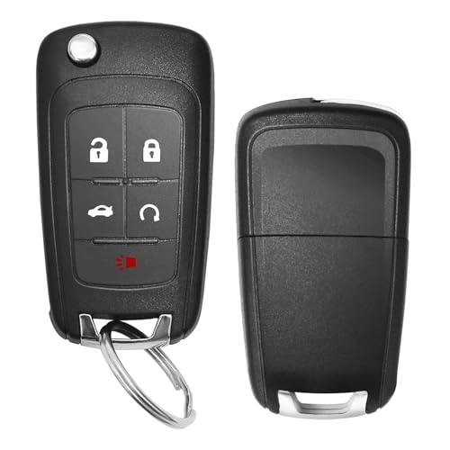VOFONO 5 Buttons Flip Car Key Fob Fits for Chevy Camaro 2010-2018/Chevy Cruze 2011-2016/Chevy Equinox 2010-2019/Chevy Malibu 2013-2016 Replacement for P/N: OHT01060512 - Image 5