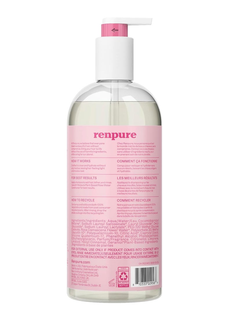 Renpure Rose Water Hydrating Shampoo for Dry Hair 710ml - Image 2