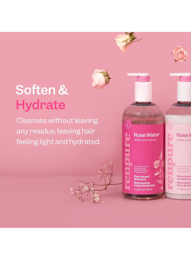 Renpure Rose Water Hydrating Shampoo for Dry Hair 710ml - Image 3