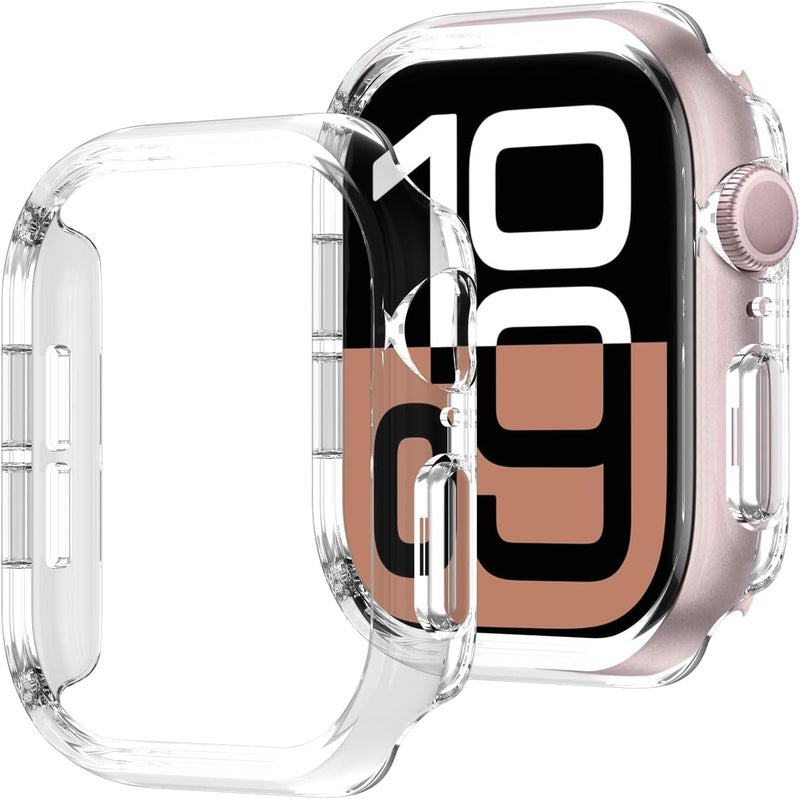 Meyaar Hard PC Bumper Case for Apple Watch Series 10,Ultra-Thin Protective Cover Frame [NO Screen Protector] for iWatch Series 10 (Clear, 46 MM) - Image 1