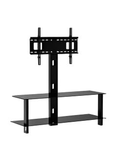 AL DARRA  AL WAQI TV Stand with Glass Shelves and Mount FS-804 - Fits 32'' to 75'' Screens, Holds Up to 45kg, Elegant Design, Dual Glass Shelves, VESA 600x400 Support  - Image 3