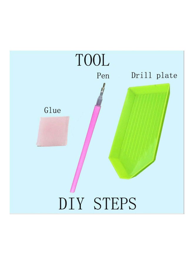 Diamond Drawing Premium Full Drill DIY 5D Painting Kits For Adults And Kids Brown/White/Blue - Image 2