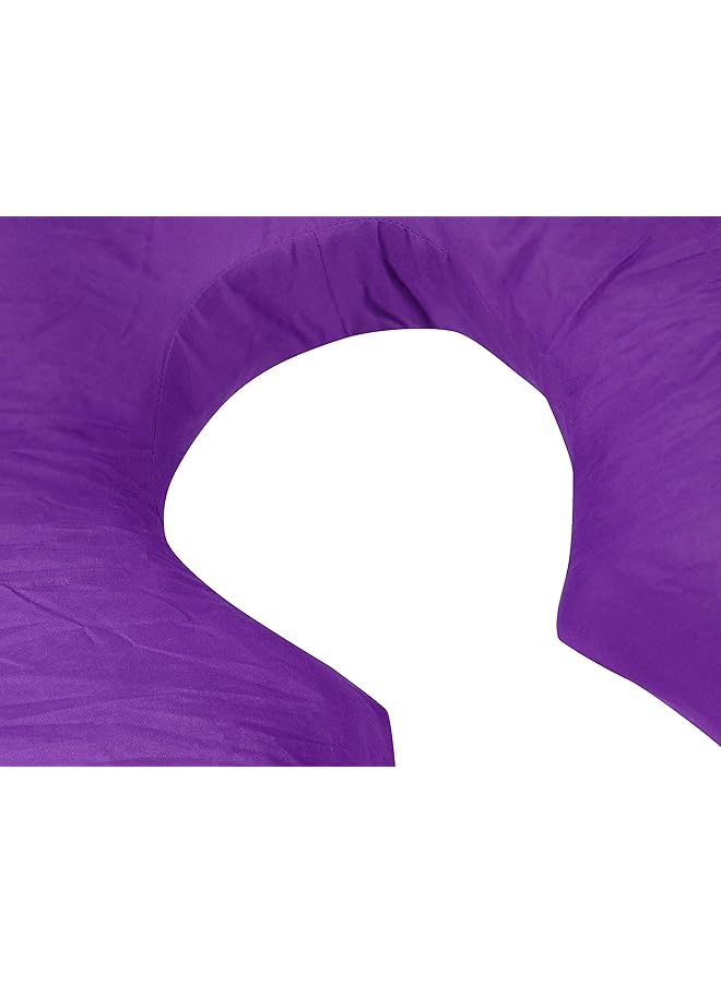 إيروريكس وسادة مريحة للحمل والأمومة على شكل حرف U، أرجوانية، قطعتان - Image 3